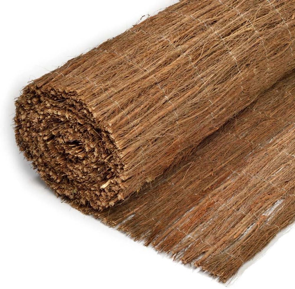 TuinChamp Heidemat 1cm 100 x 500 cm - Tuinafscheiding natuurlijk hout - Balkonscherm - Heidematten op rol - Natuurlijke uitstraling