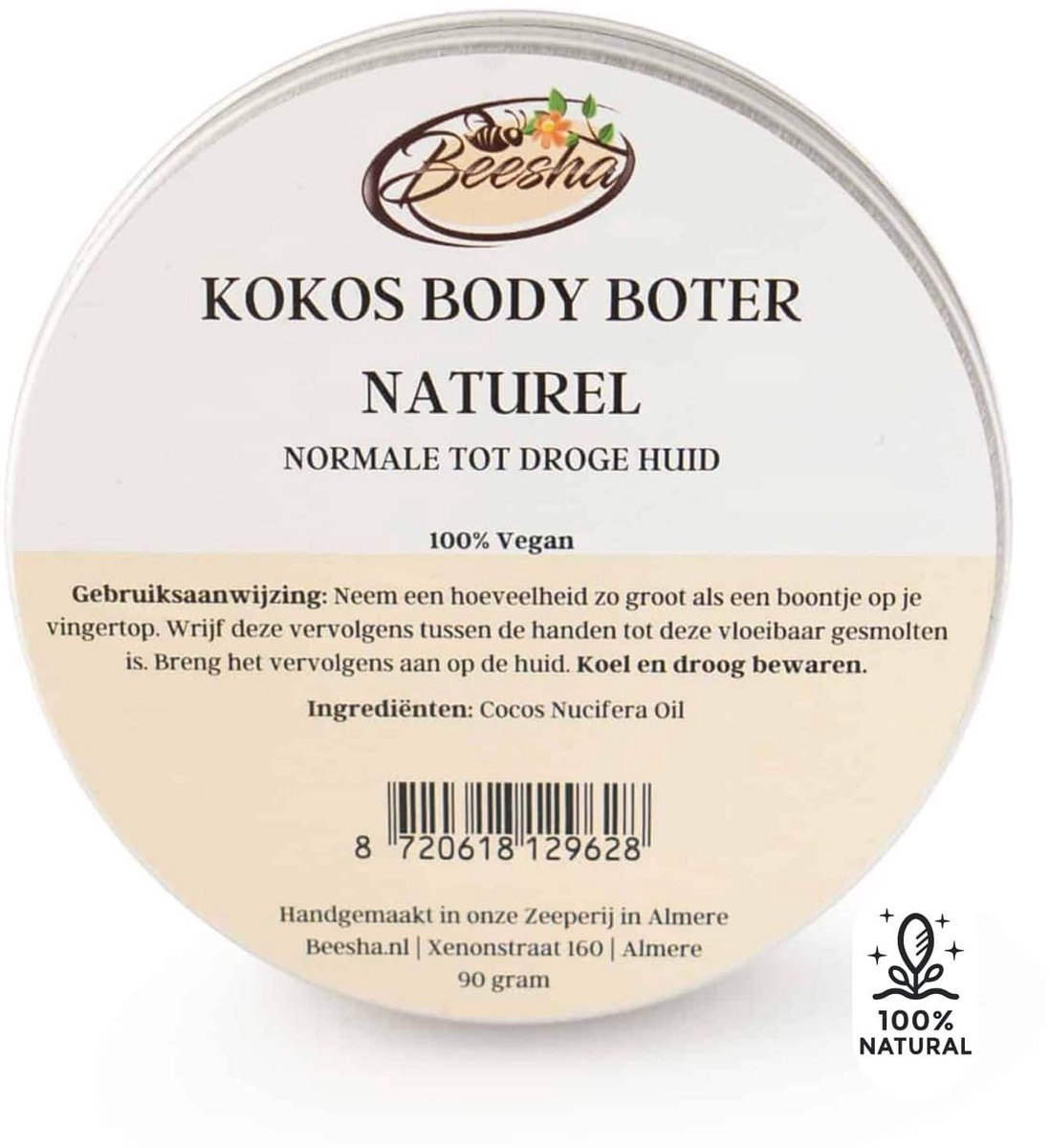 Beesha - Kokos Body Boter Naturel