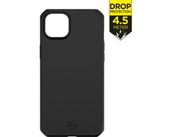 ITSkins Coque adaptée pour Apple iPhone 14 Coque de téléphone Flexible TPU | ITSkins SpectrumSilk-R Coque arrière antichoc | Coque de téléphone antichoc pour iPhone 14 | Antichoc - Zwart