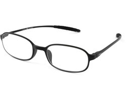 Leesbril Readr. FLEXIBEL - Kleur zwart - Sterkte + 2.50 – Buigzame Unisex leesbril - Zeer flexibel & lichtgewicht montuur - Hoogwaardige kwaliteit - Geschikt voor intensief gebruik