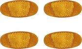 Purepeak Spaakreflectoren Set 4 Stuks - Spaakverlichting Kinderfiets - Spaakversiering - Oranje