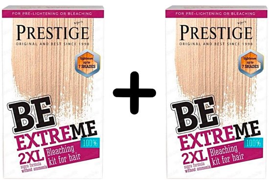 Prestige Bleach Kit Haarverf Blond - Voordeelverpakking 2 stuks - Blondeerpoeder zonder Ammoniak - 2 x 100ml