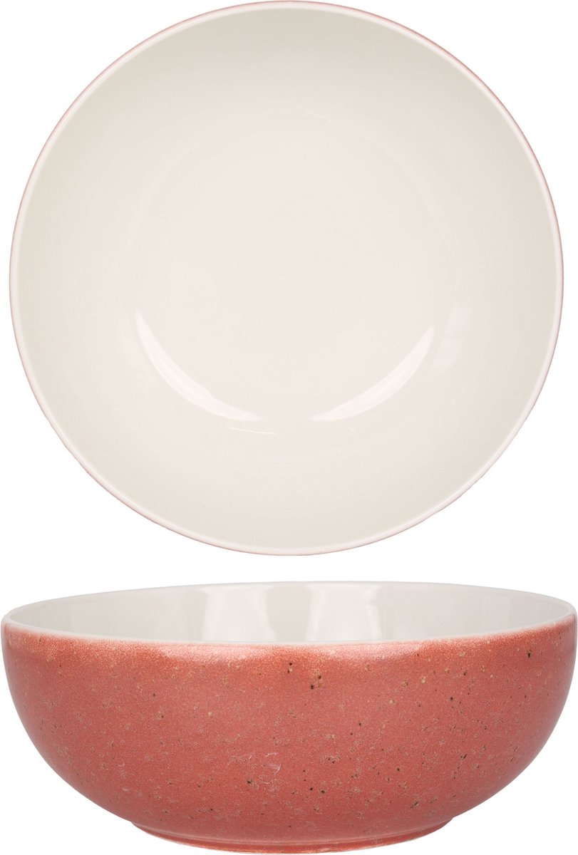Rinart Diepbord - Rosa - Porselein - 23 cm (2000cc) - set van 6