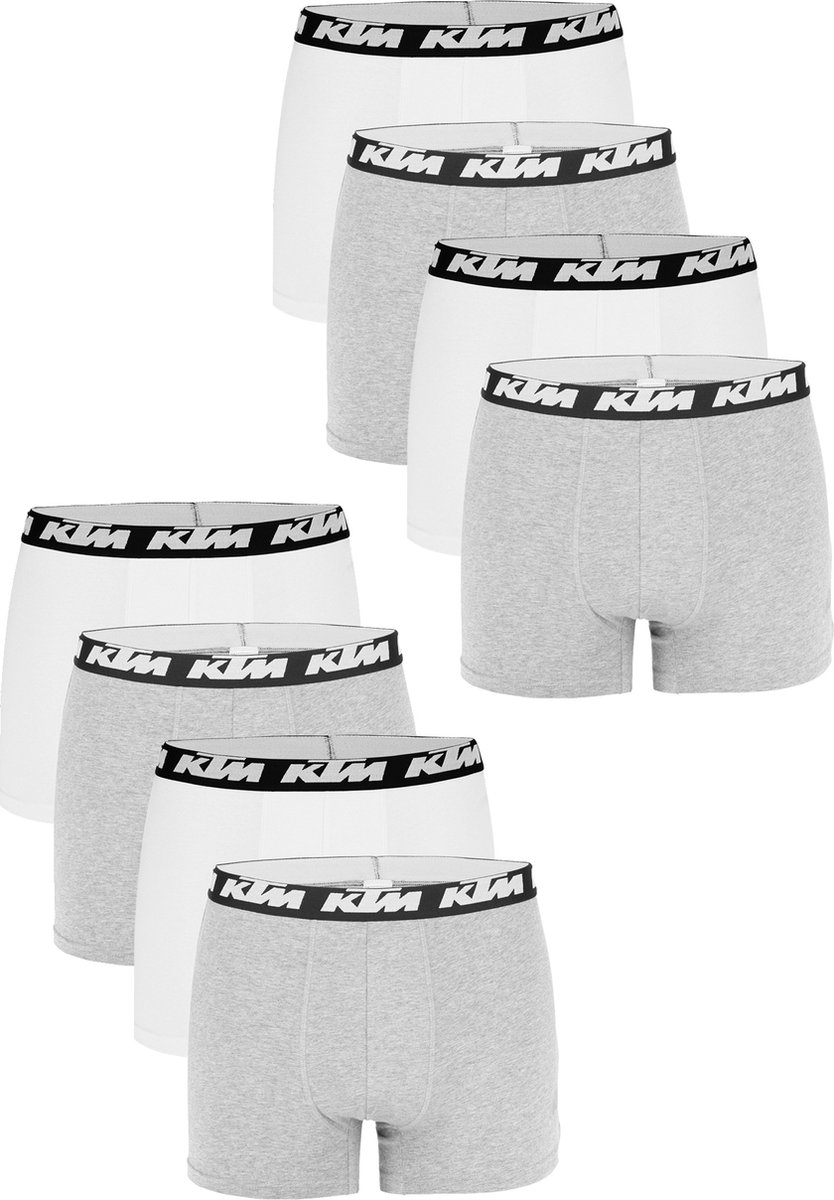 KTM by FREEGUN Boxershorts voor heren, ondergoedbroek, herenboxer, set van 8 multipack