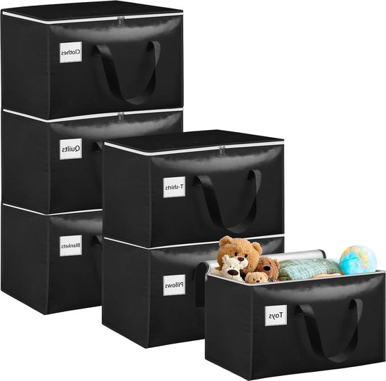 Dntorx 4 stuks 92 l opbergtassen, heavy-duty verhuisdozen, grote verhuistassen met rugzakriemen, waterdichte onder-bed opbergboxen, draagtas met ritssluiting voor verhuizing en opslag (lichtgroen