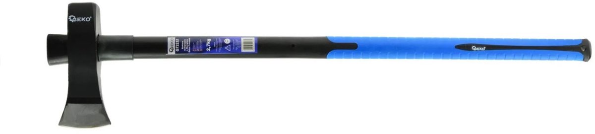 GEKO Houtkloofbijl - 3-staps injectie - Antislip greep - Glasvezelsteel - 2,7 kg