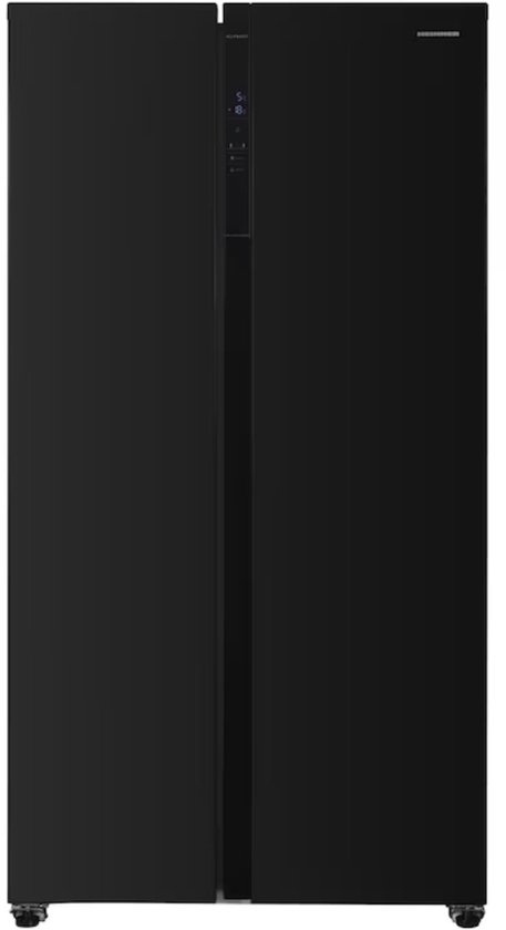 Heinner Amerikaanse Koelkast met LED Touch Display – Full No Frost – 442 Liter – 39 dB – Inverter Compressor – Eco Stand – Super Freeze – 5 Jaar Garantie – Zwart