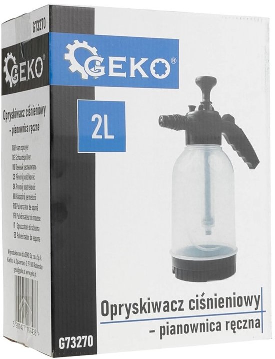 GEKO Tuinspuit en schuimgenerator - 2 liter - Transparante tank - Duurzaam kunststof van Geko — afbeelding 2