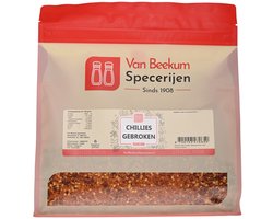 Van Beekum Specerijen - Chili Gebroken - 1 KG (hersluitbare zak)
