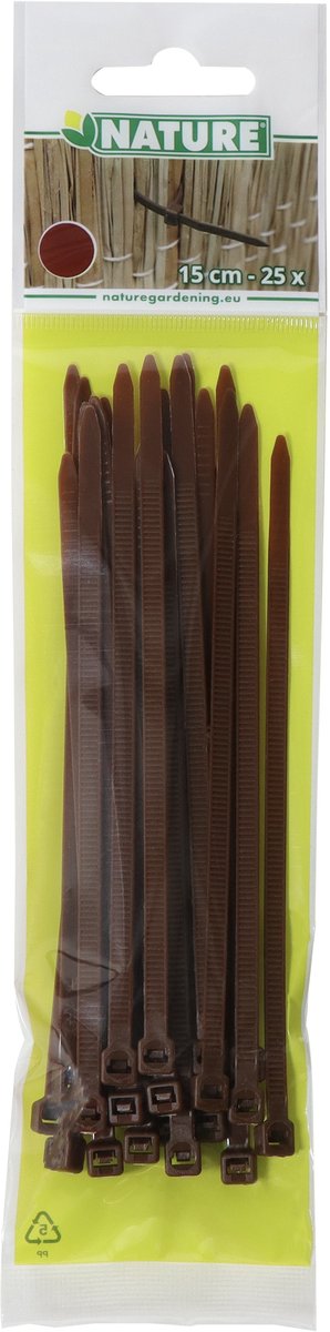 Kabelbinder 15 cm chocobruin 25st Driesprong Collection