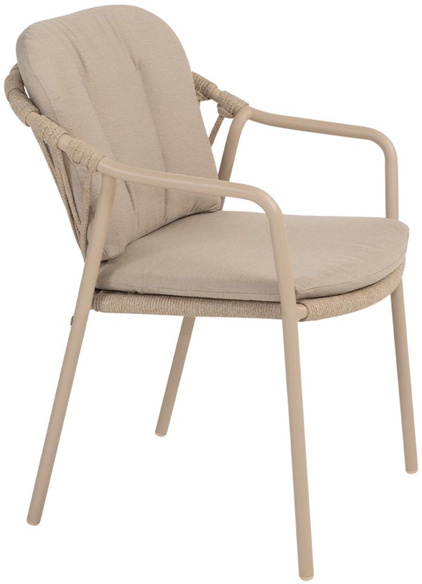 Taste by 4 Seasons Manitoba chaise de jardin empilable - latte