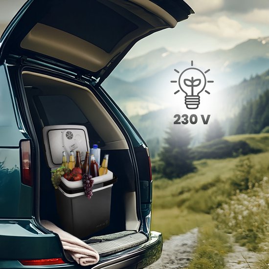 Outtec® Campingkoelkast, Minikoelkast - 32L inhoud - Kleine Drankenkoelkast, Minibar, Draagbare Koelbox voor Kamperen, Kantoor, Tuin, Picknick, Outdoor van Outtec — afbeelding 4