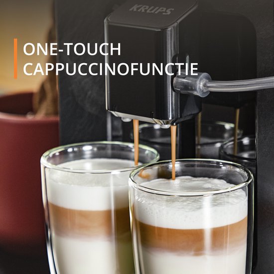 Krups Evidence EA8968 - Volautomatische Espressomachine - One-Touch Cappuccino & Latte Macchiato - 5 Koffierecepten - Zwart