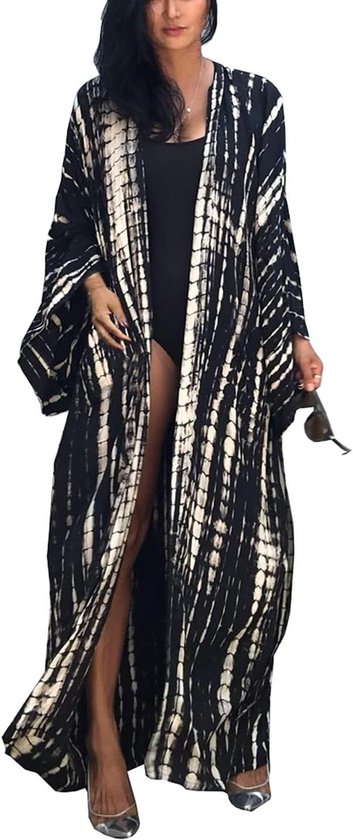 Dames zomer boho kaftan plus size doorzichtige gewaad strand coverup