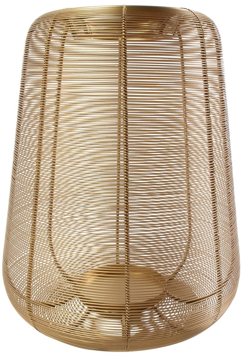 Lantaarn Ijzer dara goud h40 d34cm