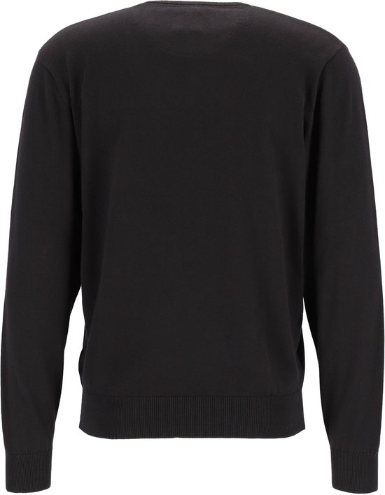 Pull homme coton Redmond - col rond - noir - Taille : M