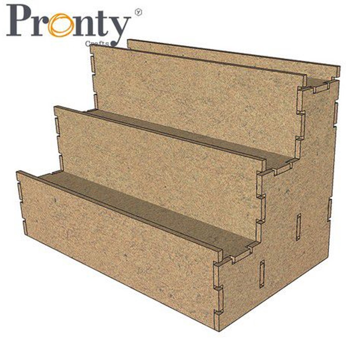 Pronty MDF opbergsysteem bottle stairs box 220 x 150 x 130 mm