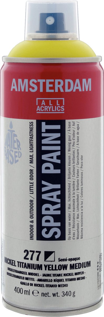 Spraypaint - 277 Nikkeltitaangeel Middel - Amsterdam - 400 ml