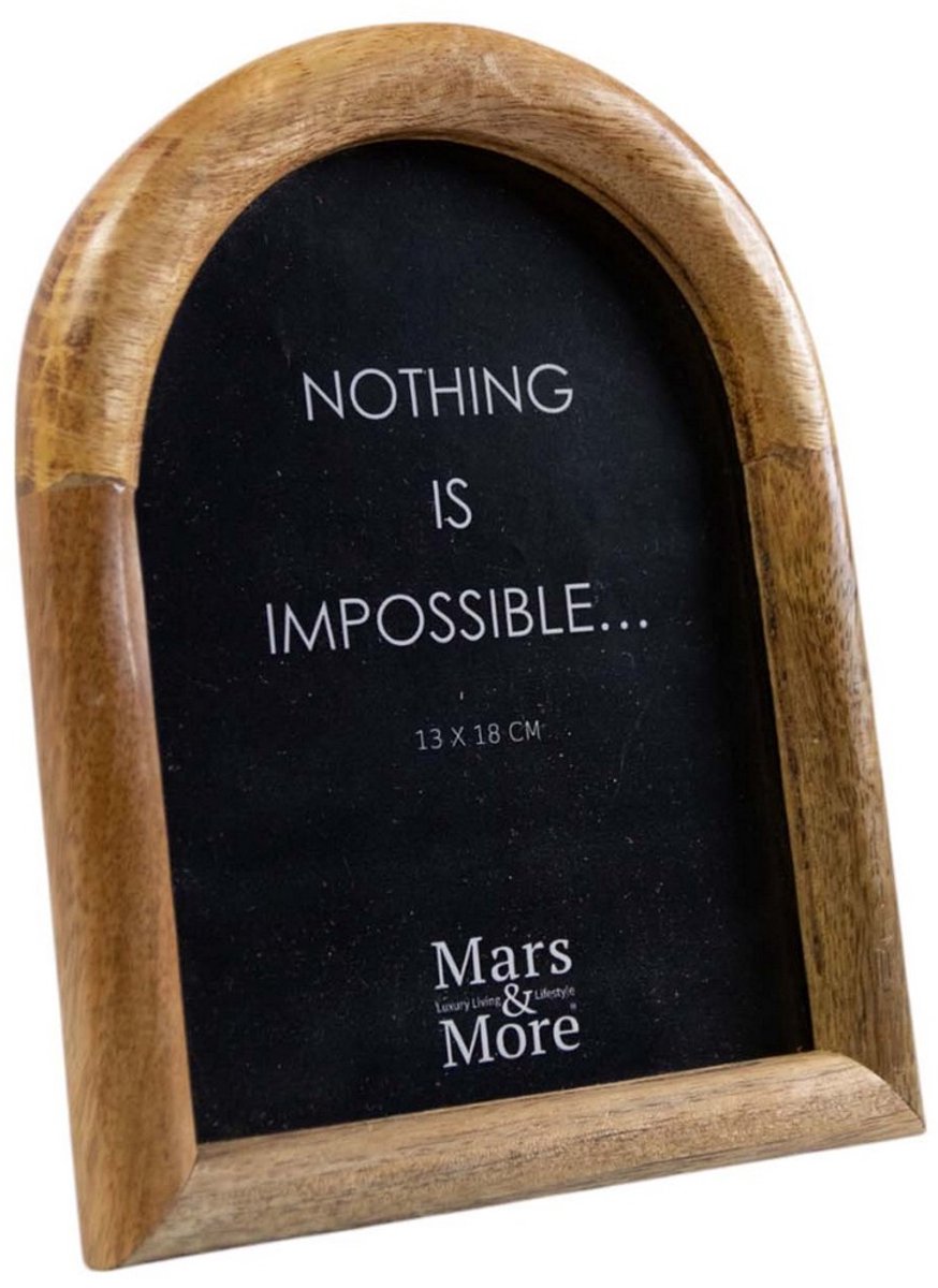 Mars & More fotolijst mango hout boog 13x18cm Bruin