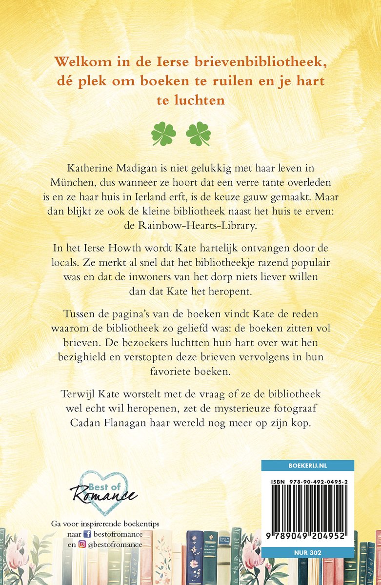Iers geluk 1 - De Ierse brievenbibliotheek - back cover