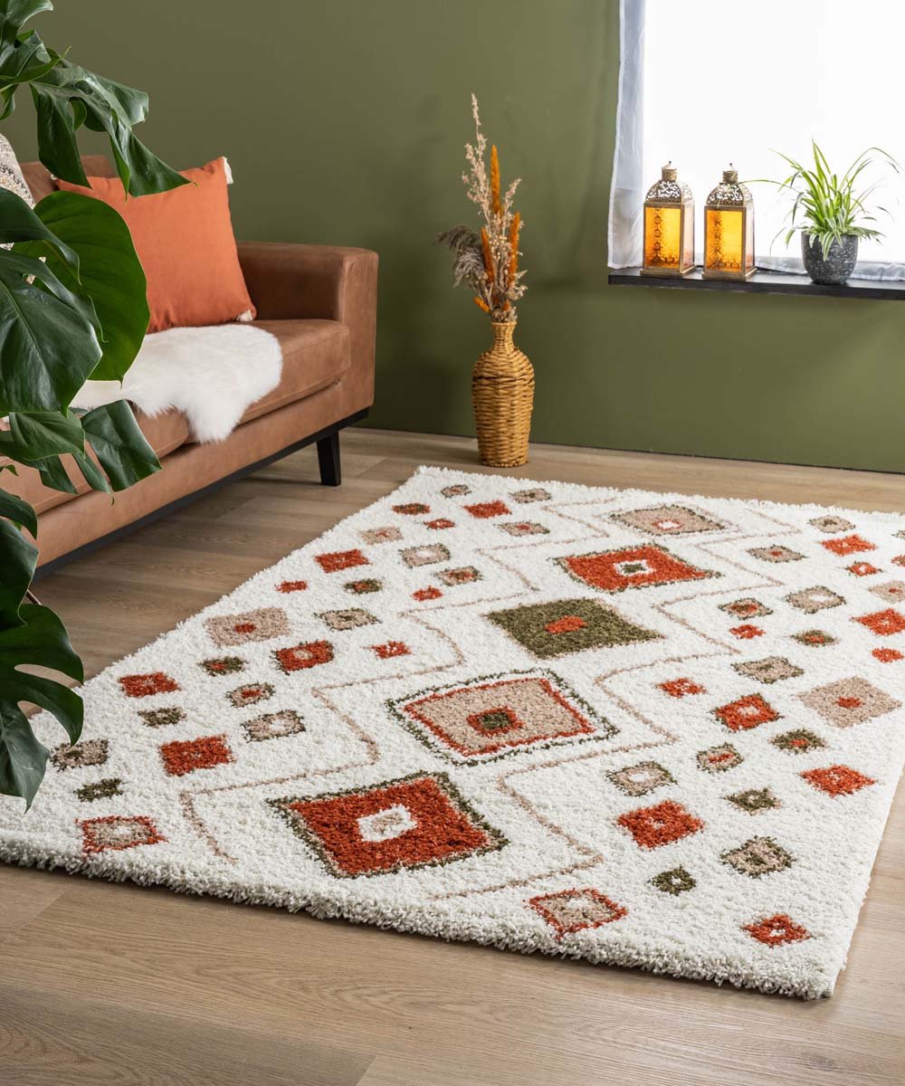 Bohemian vloerkleed - Artisan wit/multi 80x150