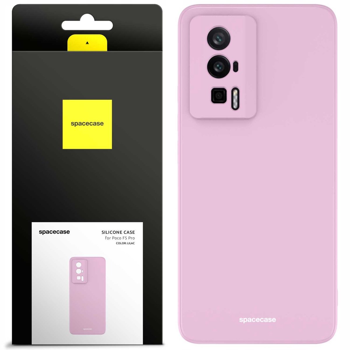 Spacecase Beschermende Siliconen Hoes Voor Poco F5 Pro Lilac