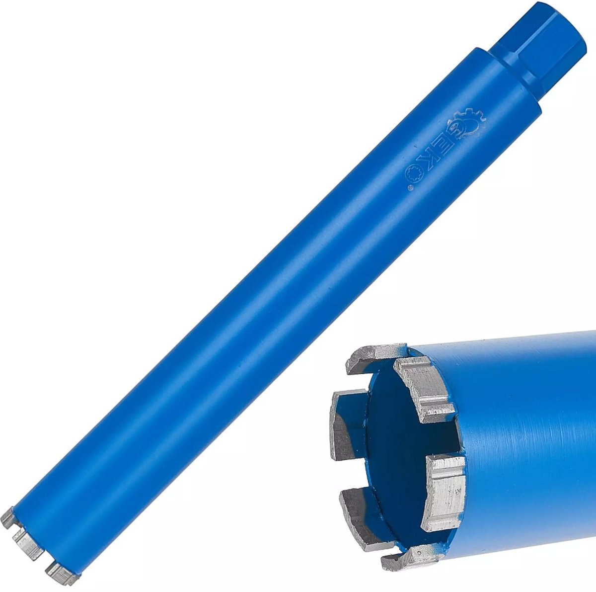 GEKO Diamantboor - 62x450mm - Voor nat en droog boren - 6 segmenten - Robuust en veelzijdig