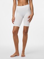 Pieces Dames Short Lange Pijp Wit - Maat S/M
