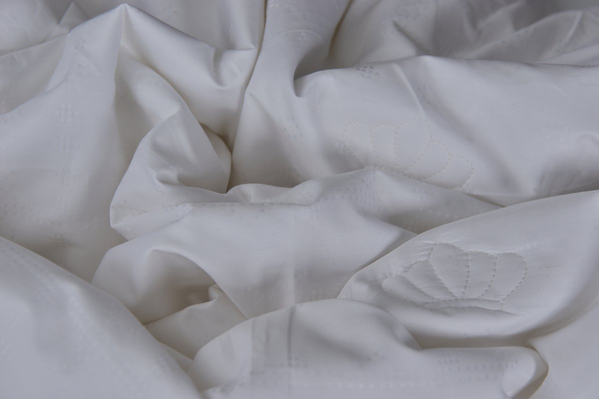 Luxe 100% Katoenen Dekbed Tweepersoons 155x220cm – Ademend, Anti-Allergie, Wasbaar, Zacht & Comfortabel – Moonlight Wit