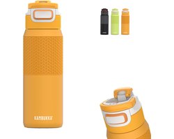 Kambukka Elton Geïsoleerde waterfles 750ml - Mango Maniac met 3-in-1 lid en makkelijke reiniging - Oranje