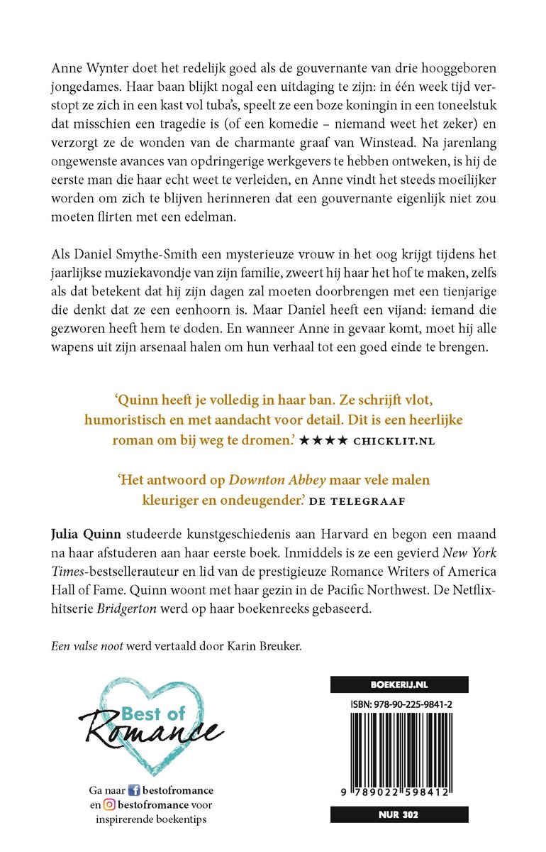 Smythe-Smith 2 - Een valse noot - back cover