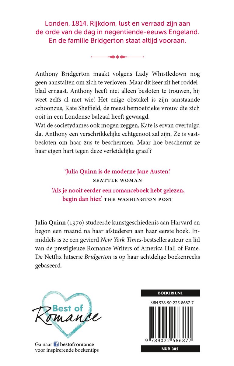Bridgerton 2 - De verliefde graaf - back cover