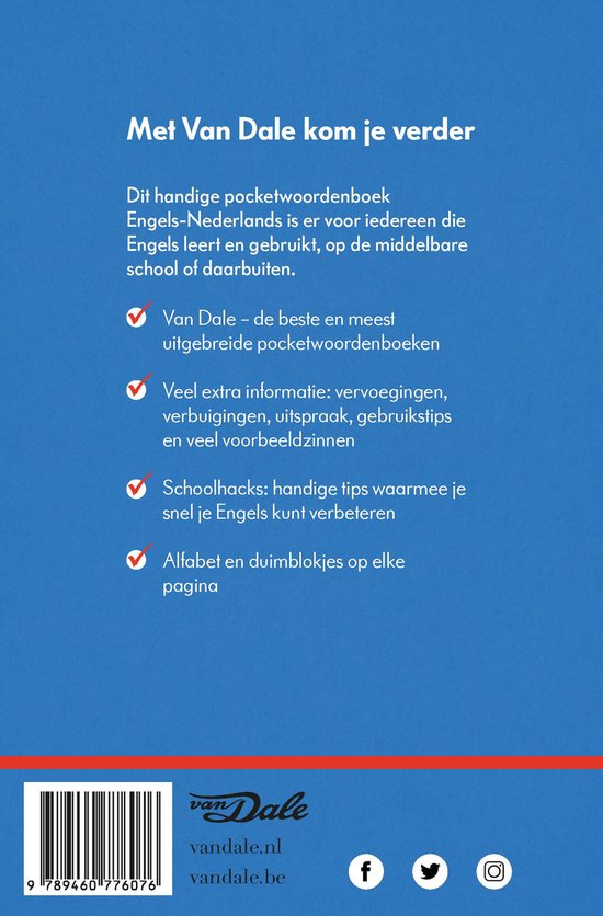 Van Dale Pocketwoordenboek Engels-Nederlands