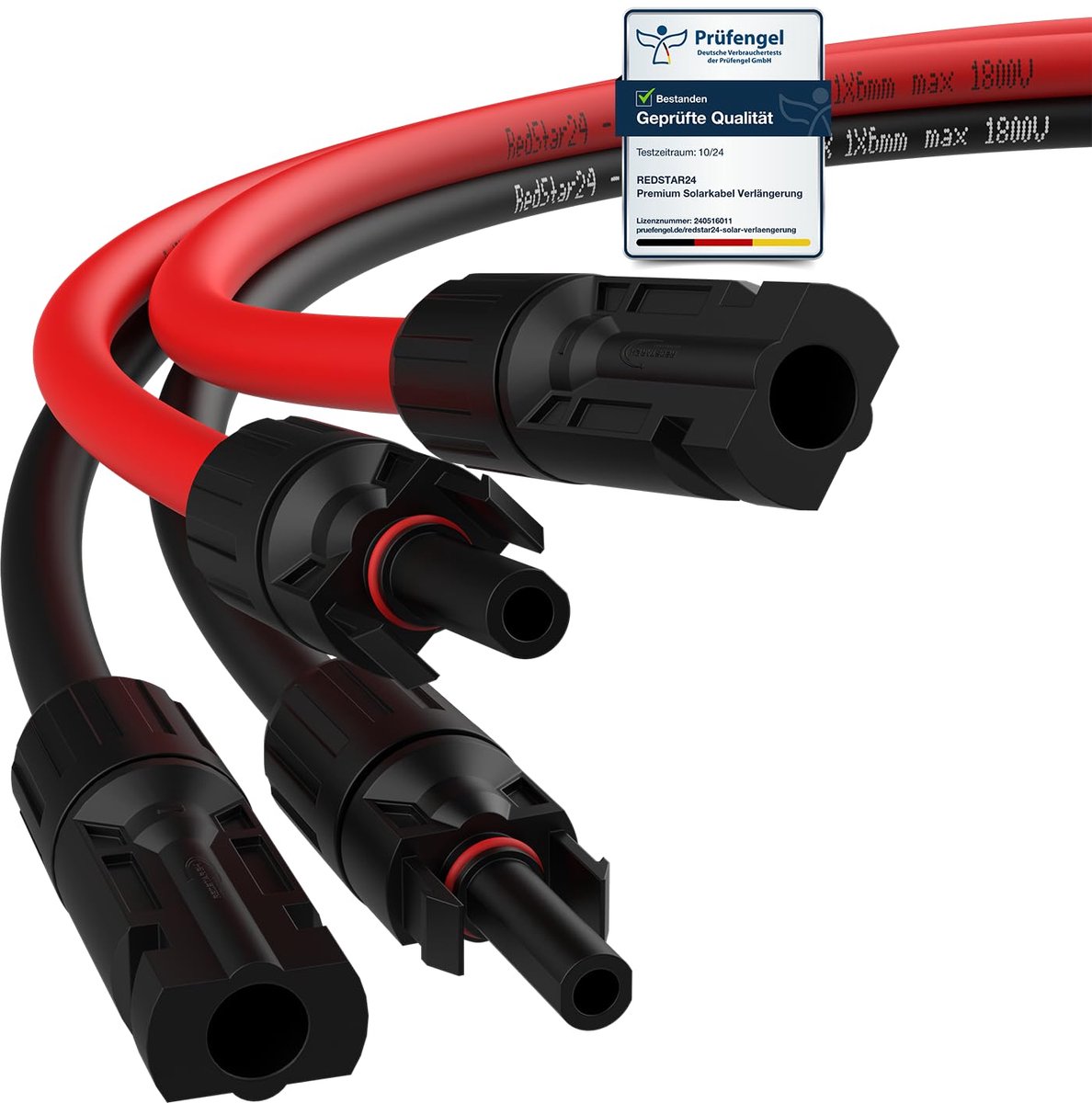 Zonne-energie Verlengkabel 4mm² & 6mm² | UV-bestendig en TÜV-gecertificeerd | Diverse lengtes beschikbaar