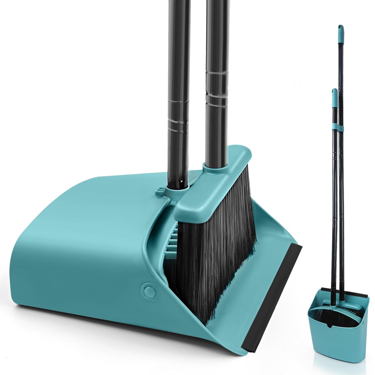 My Ninki ® Langwerpige Bezem- en Stoffer-Set voor Comfortabel en Efficiënt Schoonmaken in Huis en Tuin