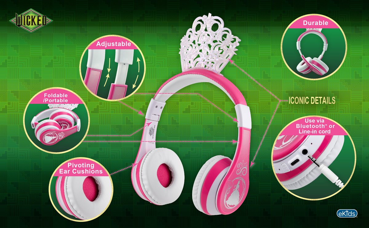 Wicked Draadloze Kinderkoptelefoon met Volumebegrenzing - afbeelding 2