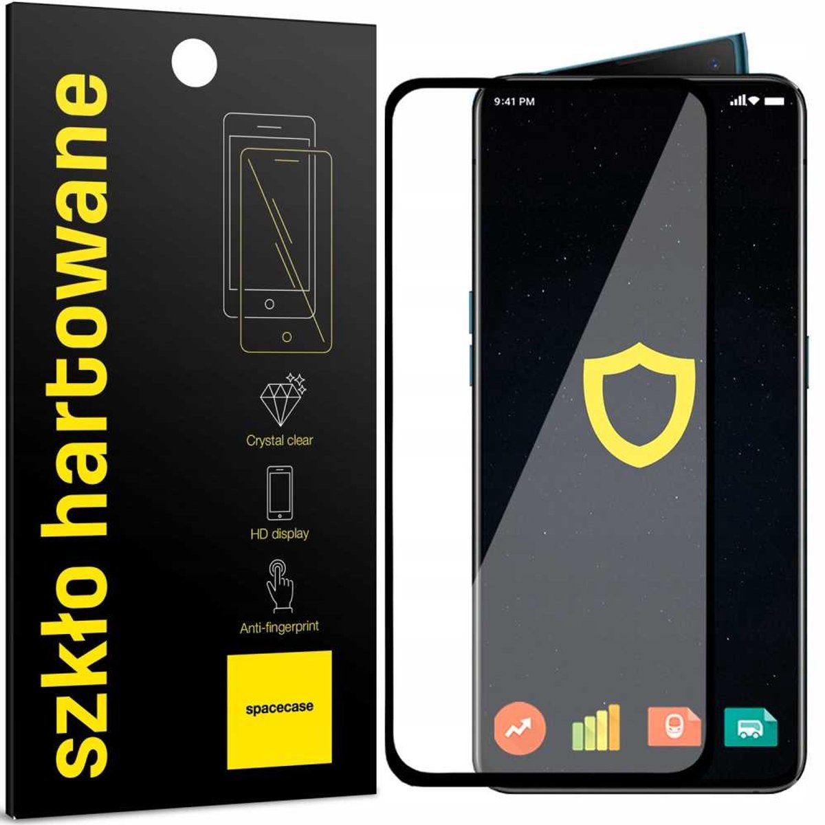 Spacecase 5D Gehard Glas Voor Oppo Reno 2 Schermbescherming