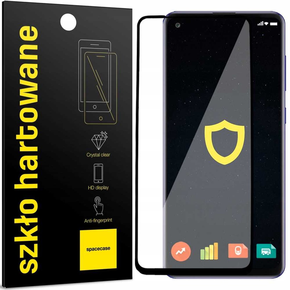 Spacecase 5D Gehard Glas Voor Samsung Galaxy A21S Volledig Glas