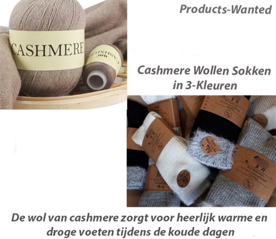 Chaussettes en laine cachemire 8 paires en 4 couleurs taille 39-42