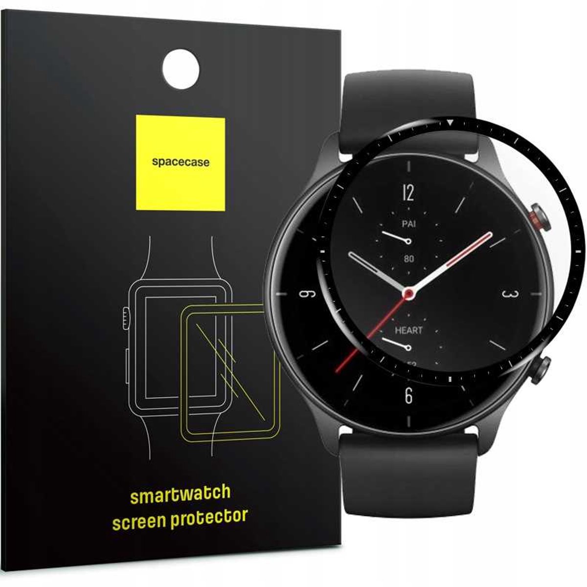 Spacecase Gehard Glas Voor Amazfit Gtr 2E Horlogebeschermingsfolie