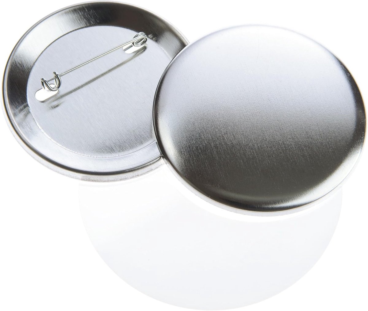 Buttonblanks 56 mm (100 stuks) met veiligheidsspeld voor buttonmachine
