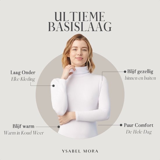 YSABEL MORA Thermo-onderhemd voor dames met buitengewone zachtheid en ergonomische pasvorm, die het figuur benadrukt en maximaal comfort en bewegingsvrijheid biedt, Naakt, XL