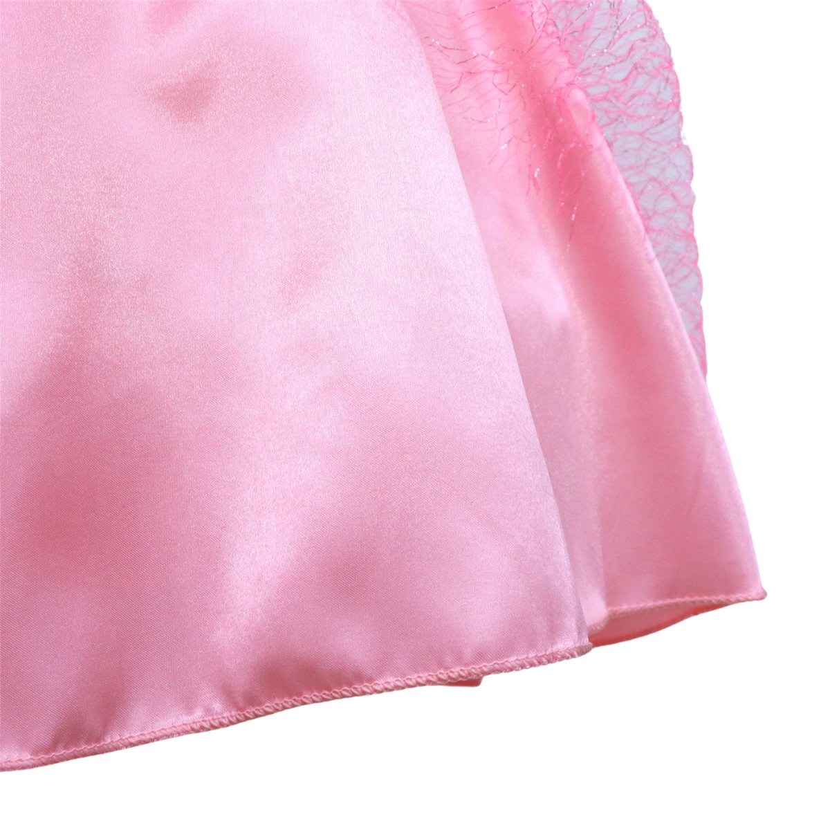 Joya Kids® Verkleed Jurk met Ster Roze | Glamour Jurk met sleep | Prinsessenjurk meisje | Verkleedjurk + Accessoires set | Roze | (120) — afbeelding 17