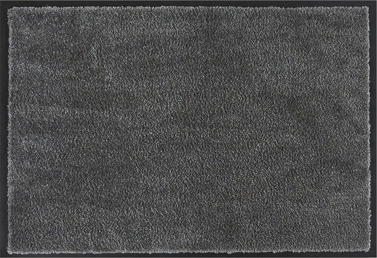 MD Entree - Deurmat - Schoonloopmat - Soft&Clean - 40 x 60 cm - Steel - Vloerkleed - Met antislip - Machine wasbaar - Vocht absorberend - Hoge dichtheid 600gr/m2