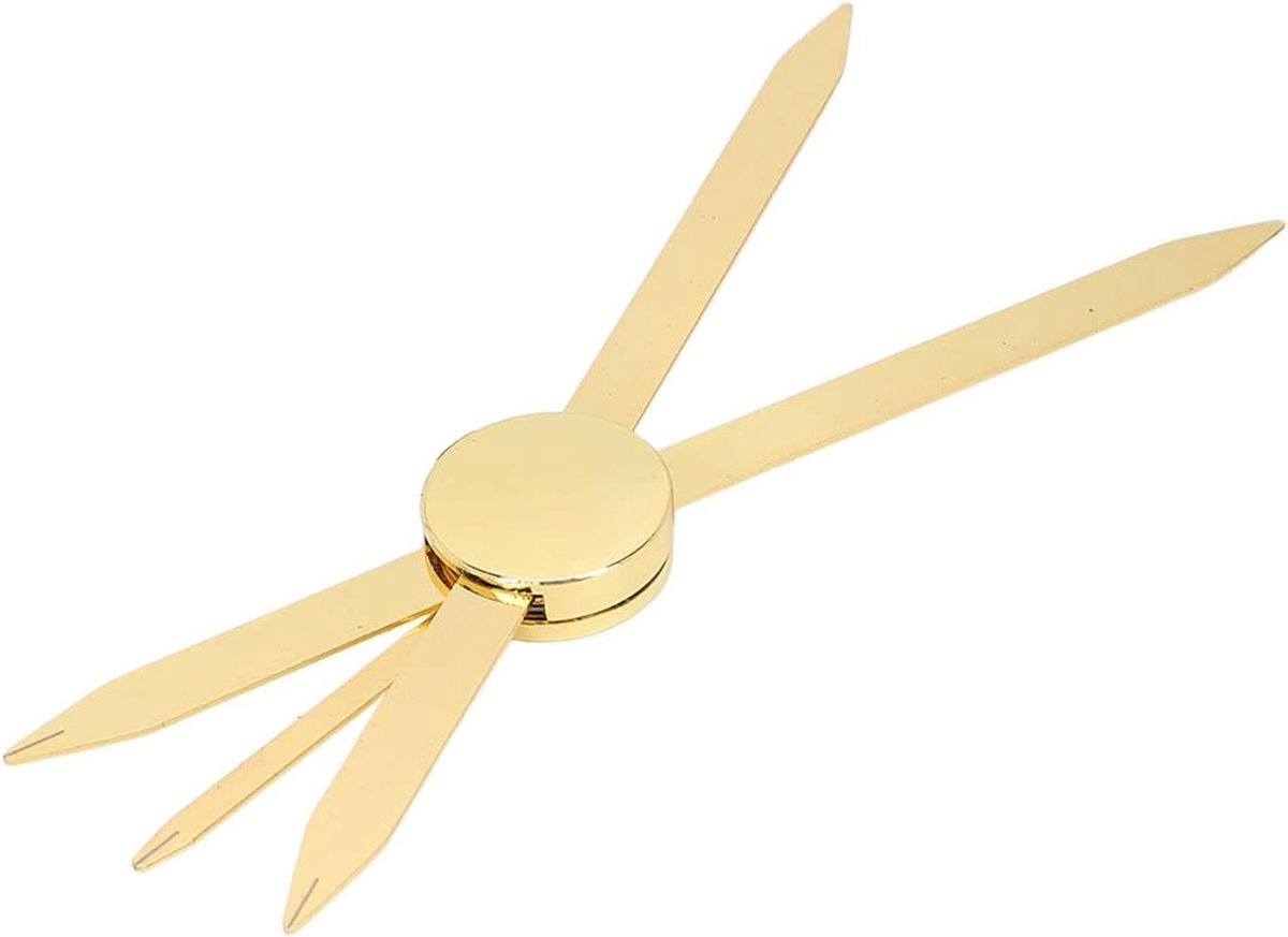 Compacte wenkbrauwliniaal verstelbaar - nauwkeurige positionering - roestvrij staal - goud - kompas-design wenkbrauwmeetgereedschap - professionele wenkbrauwmeter .