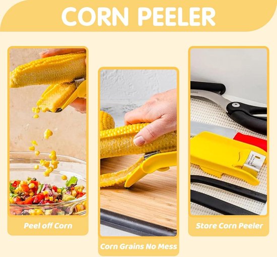 Bananensnijder – Roestvrijstalen Keukenhulp Voor Banaan, Ei & Aardbei (geel)