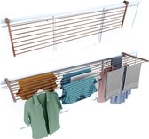 Foxydry Duo 202 cm droogrek balkon - corten - rechthoekige reling