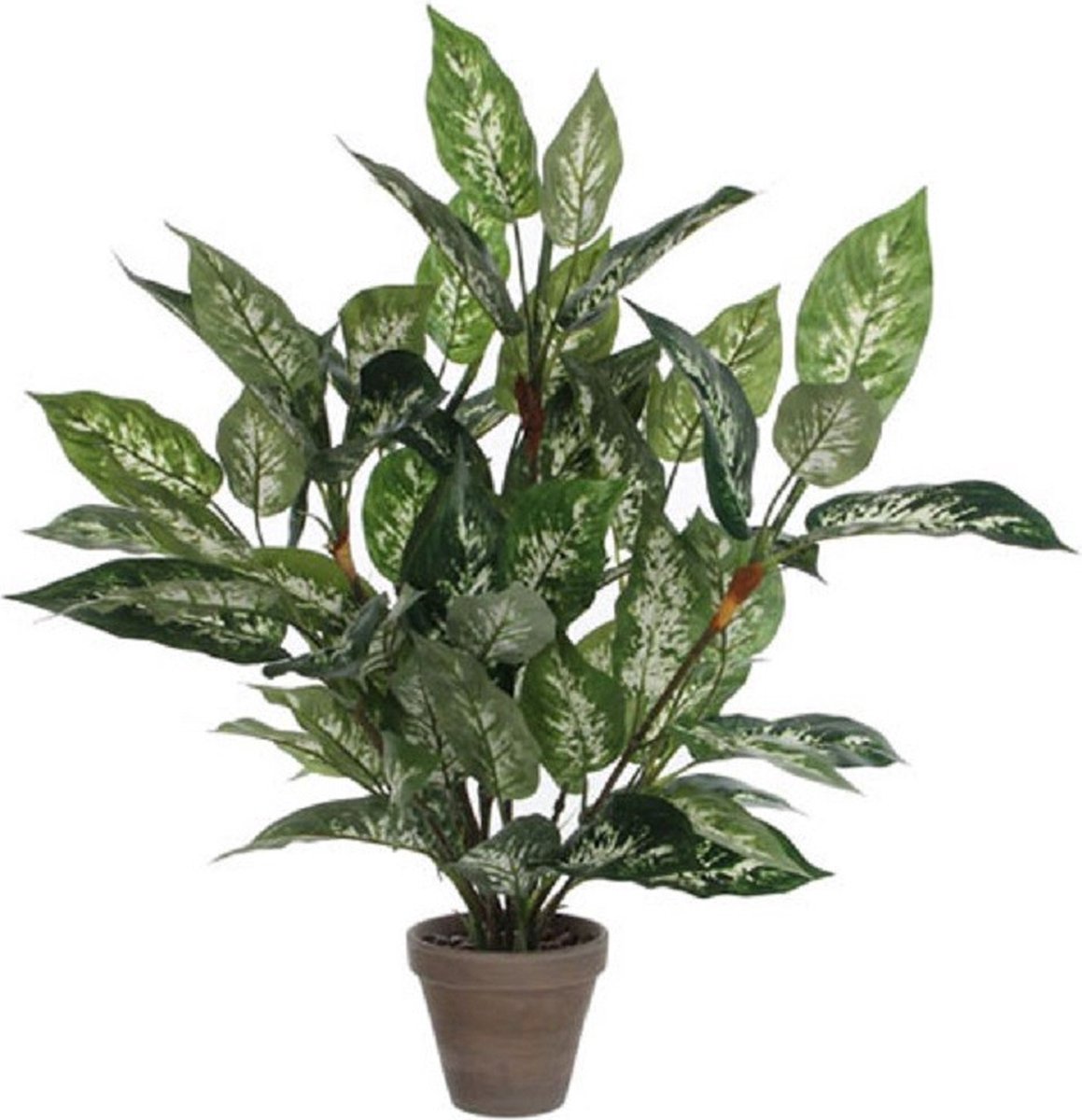 Mica Decorations Groene Dieffenbachia kunstplant 70 cm in pot - Kunstplanten/nepplanten