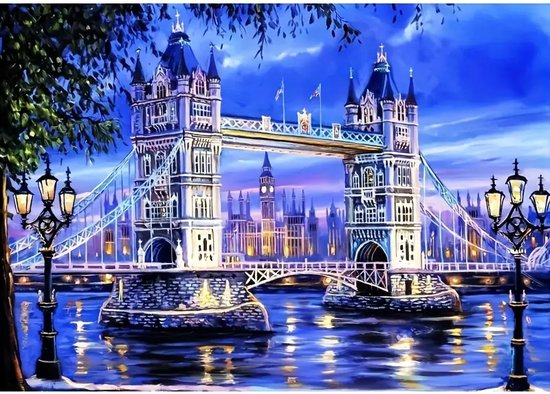 Diamond painting set - Tower Bridge London - 30x40cm