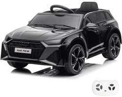 Audi RS6 Elektrische Kinderauto 12V - 1 tot 5 jaar - Bluetooth - Zwart